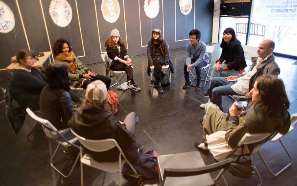 Maiko Jinushi ALIVE workshop. Photo by Bryce Hunnersen.