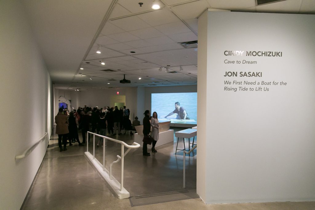 Cindy Mochizuki and Jon Sasaki opening reception at Richmond Art Gallery. Photo by Ravi Gill.